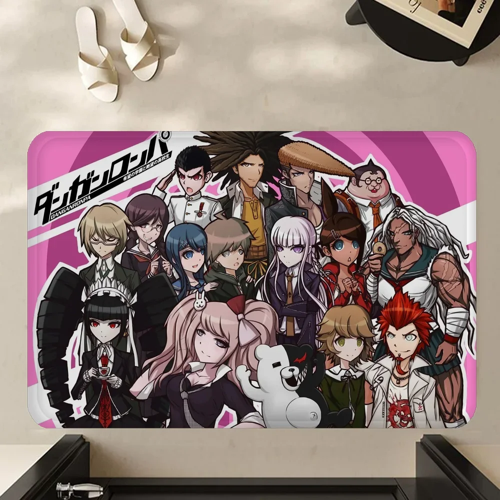 Anime Game Danganronpa Bathroom Mat Kids Room Bedroom Decoration Balcony Anti-Slip Doormat Living Room Welcome Rug 3