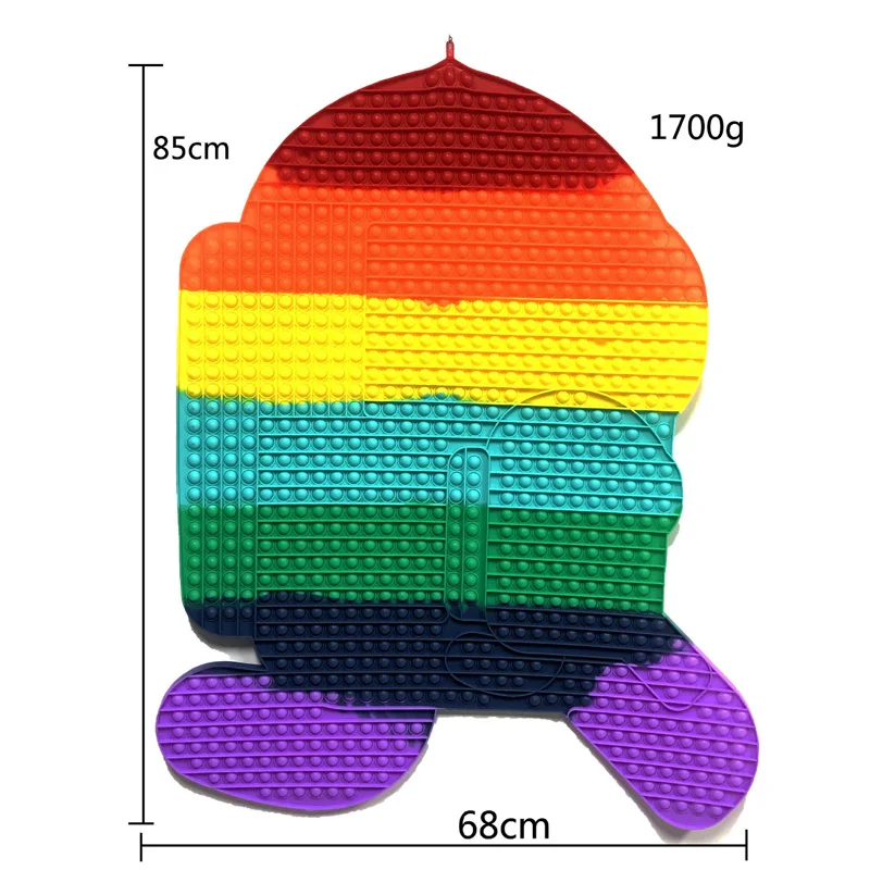 Гигантские игрушки-антистресс Pop Its из силикона 85 см AliExpress