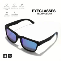 4PCS Square Sports Sunglasses with Designer Temple Pattern - UV400 for Men Women, Beach Vacation 4