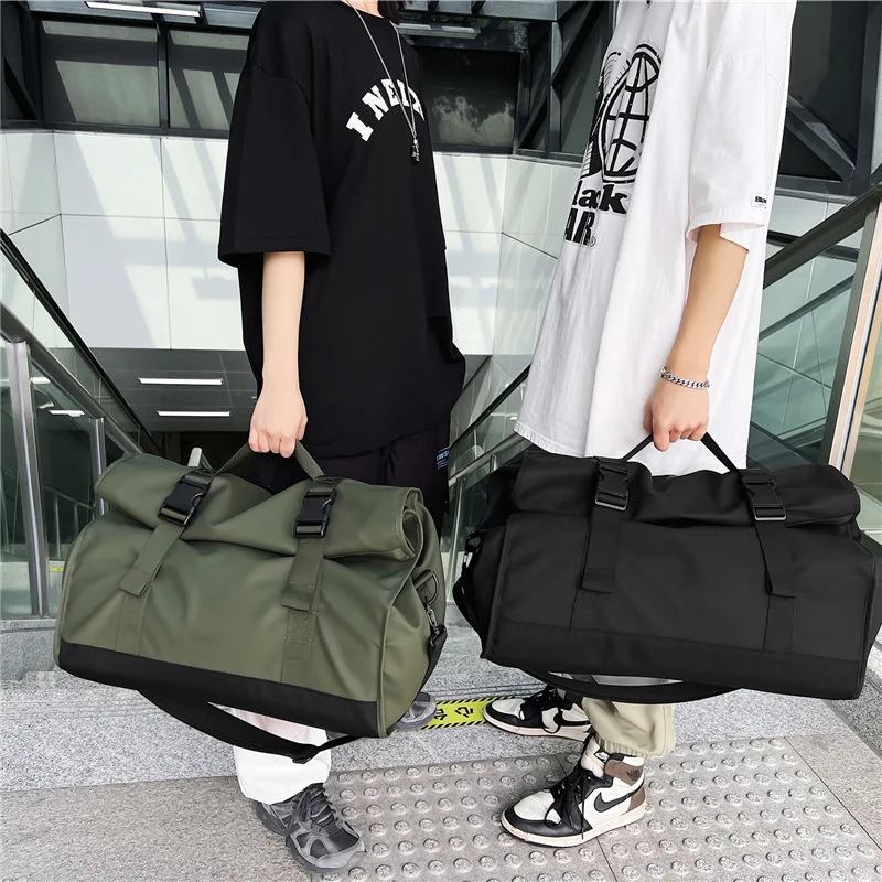 Travel Bags Fashion Travel Bags For Women Large Capacity Men's Sports bag Waterproof Weekend Sac Voyage Female Messenger Bag Dry And Wet