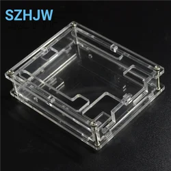 Sleek Black ABS Plastic Electronics Enclosure with Transparent Lid (DIY White)