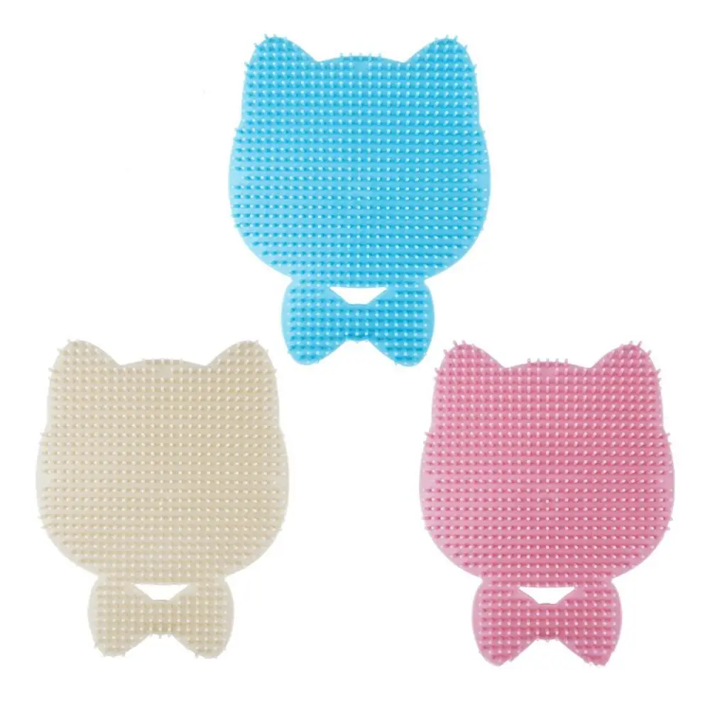 

Wall Mount Cat Scratcher Massager Wear Resistant Plastic Cat Float Fur Comb Cat Self Cleaning Comb Soft