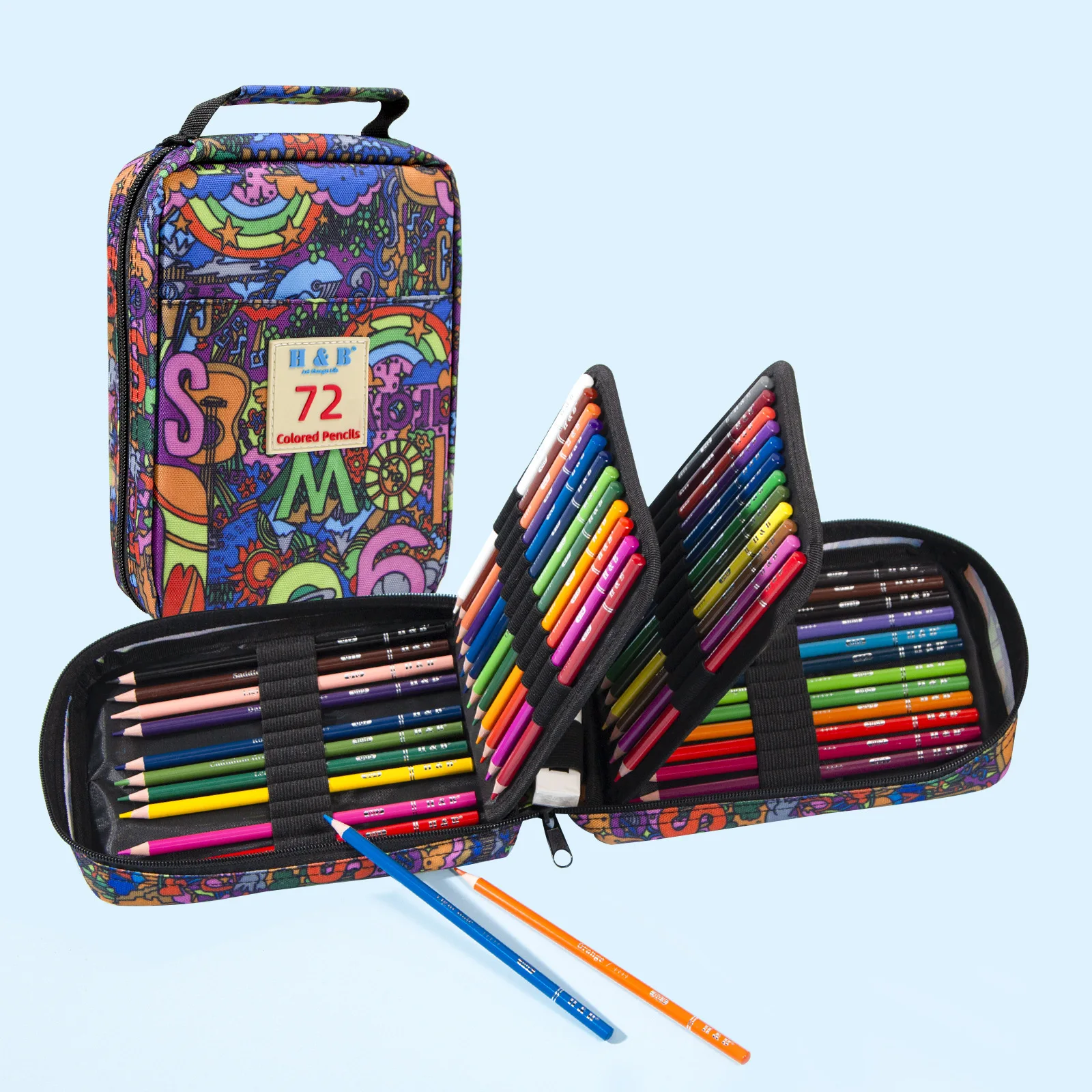 Premium 72 Colored Pencil Set - Includes Pencil Organizer, Travel Case –  ColorIt