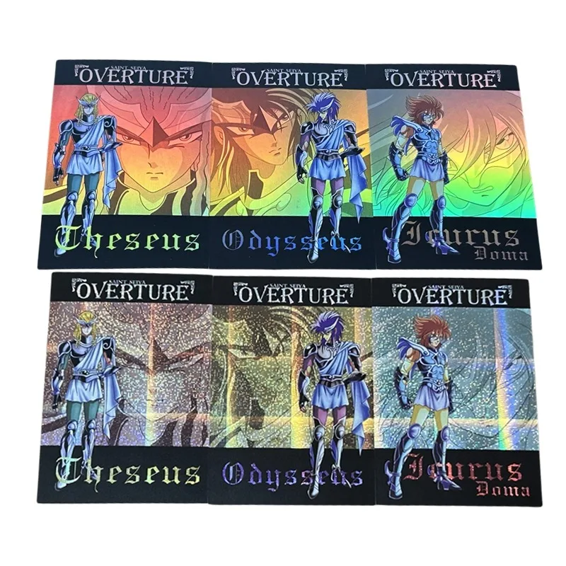 

3pcs/set Saint Seiya Angel Theseus Odysseus Icarus Animation Characters Flashcards Anime Classics Game Collection Cards Toy