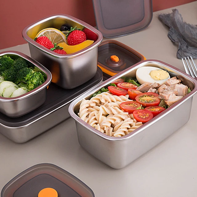 304 Stainless Steel Insulated Lunch Box Leak-proof Food Storage Container, Adult  Bento Box, Men, Wom