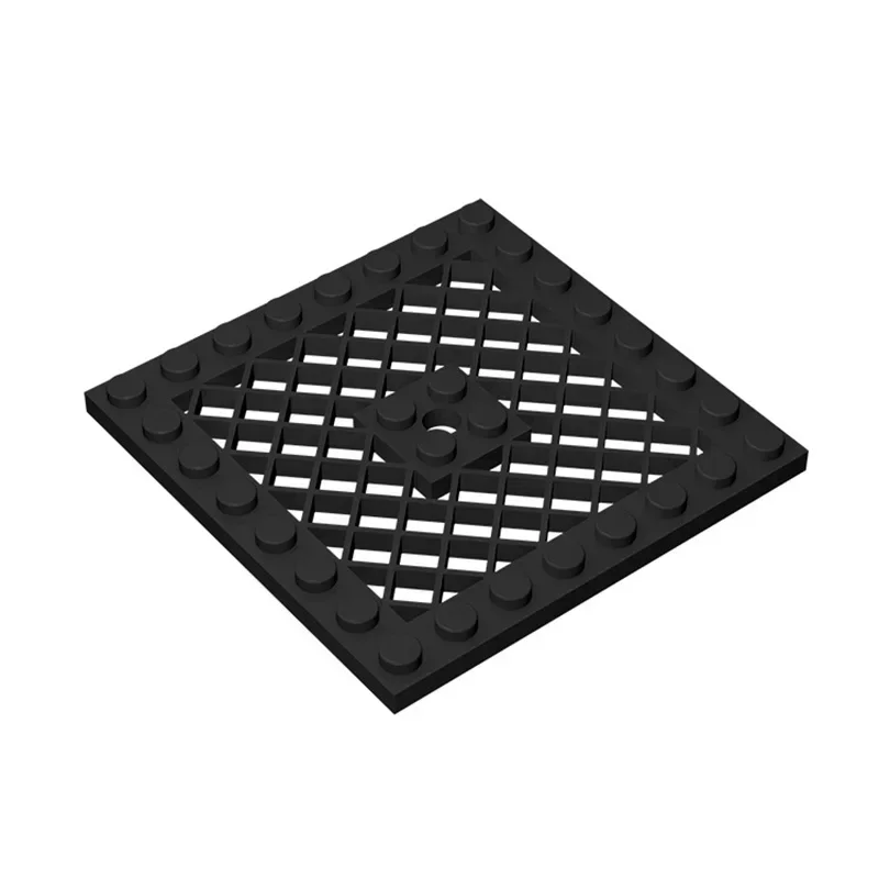 MOC 1개 부품 브릭 4151 개조형 8x8 빌딩 블록 그릴 및 중앙 구멍 포함 파티클 퍼즐 DIY 장난감 생일 어린이 선물
