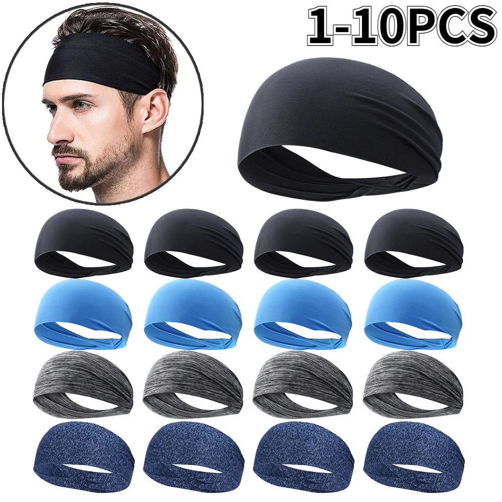 Sports Headbands 1-10Pcs Ultra-Thin Breathable Sweatband