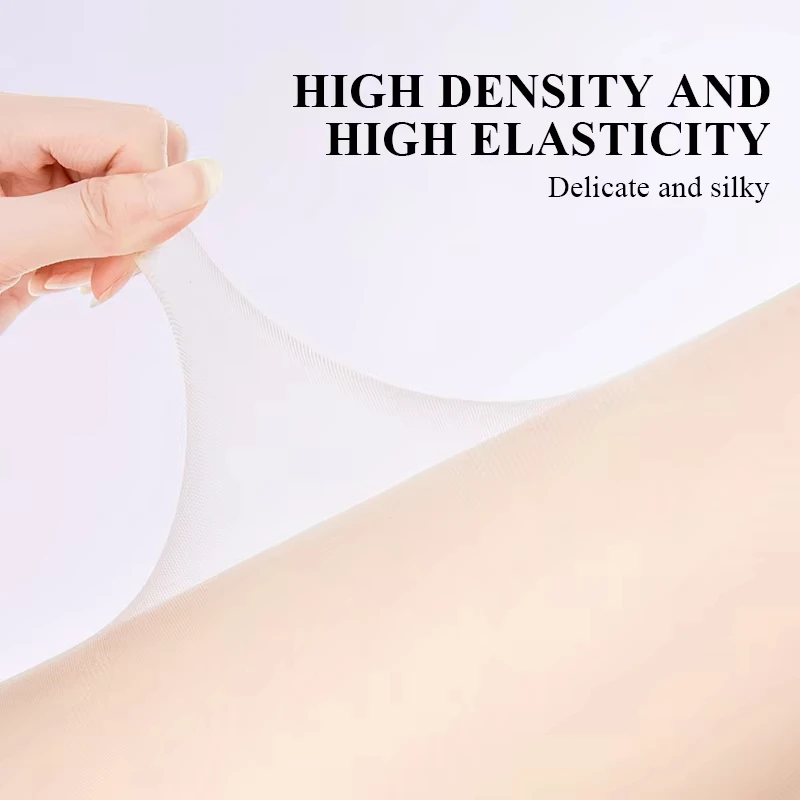 Description Picture 5 of itemKave 1 Pair Black Nylon Stockings Women's Seamless Control Top Tights 15D No Seam Pantyhose Ultra-thin Silky Shiny Sheer Tights
