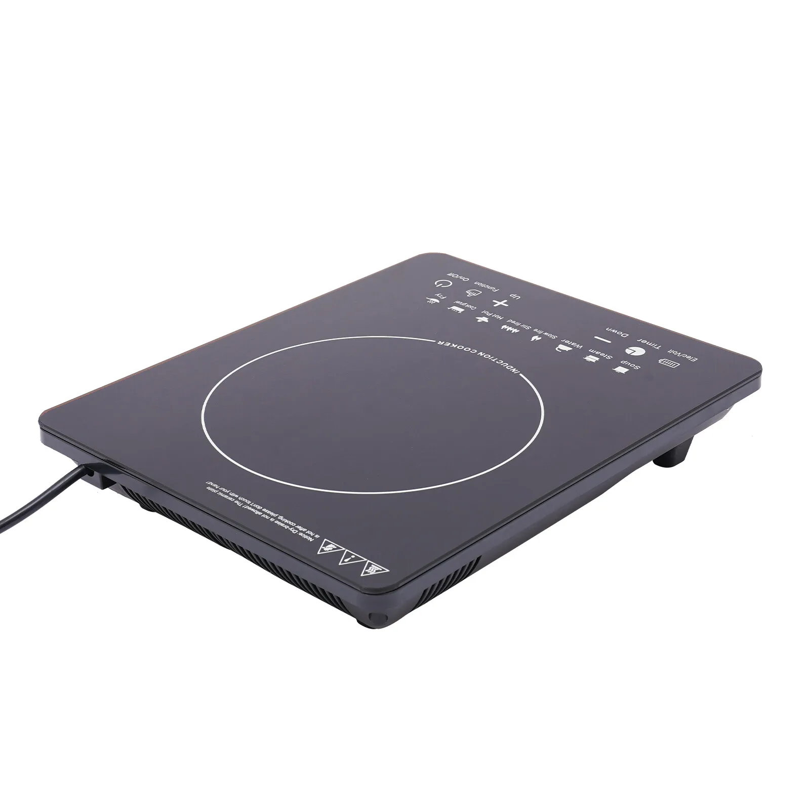 750W Portable Induction Cooktop 110V US Plug Countertop Induction Hot Plate with 8 Power Levels 180Min Timer LCD Screen 6