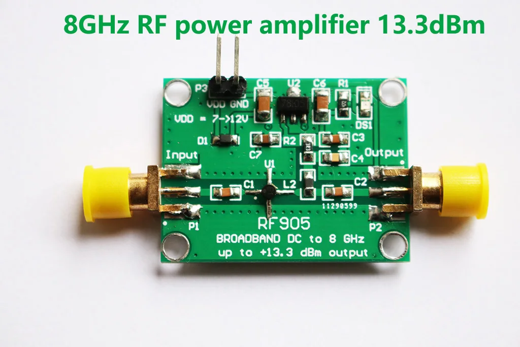 

RF усилитель мощности RF905 1 МГц-8 ГГц 13,3 дБм