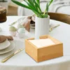 Bamboo Napkin Holder Toilet Paper Storage Holder for Restaurant Car Home 2