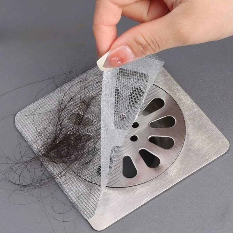 Shower Drain Catcher Disposable Mesh Floor Sink Strainer Filter Hair Stopper For Bathroom Kitchen
