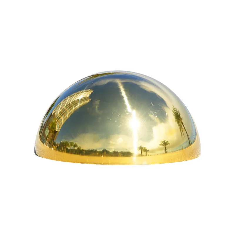 Stainless Steel Titanium Gold Decorative Mirror Dome Ball