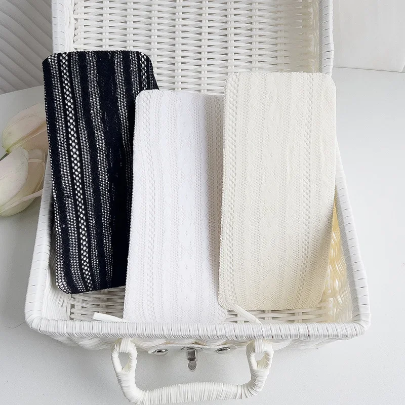 Summer Thin Korean Baby Lace JK Tights for Kids White Black Lolita Series Floral Bow Pantyhose for Children Girls Stocking Socks