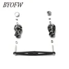 BYOFW Carbon Fiber Drum Trolling Baitcasting Fishing Reel Handle Long Straight Drag DIY Repair For Abu Garcia Daiwa Replacement 4