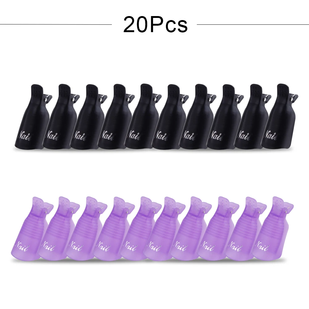 10/20 PCS Nail Soak Off Caps