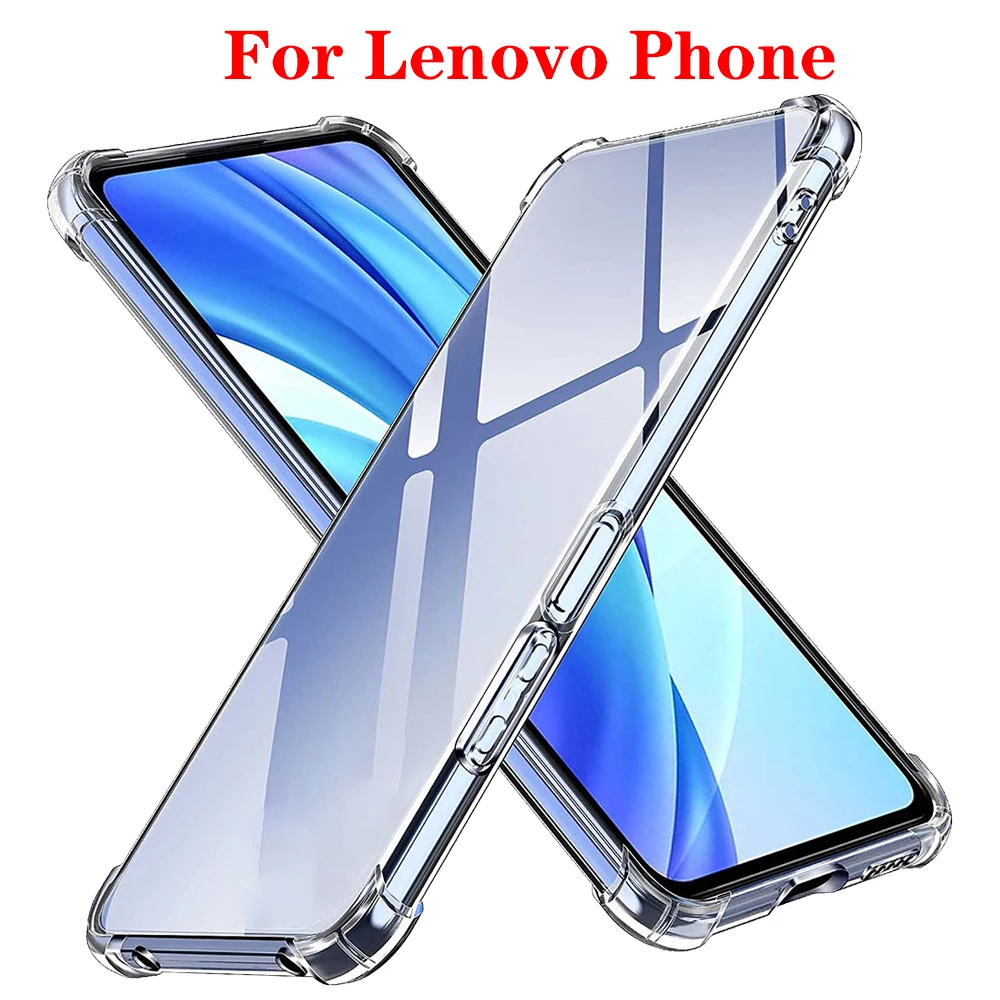 

Clear Shockproof Phone Case For Lenovo Z5S Z6 Pro Lite Youth K12 K13 Note TPU Soft Silicone Transparent Back Cover