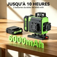 HGLINE 16 lignes niveau Laser APP télécommande niveaux horizontaux verticaux affichage de puissance de la Machine nivellement Laser avec trépied de 100 cm 3