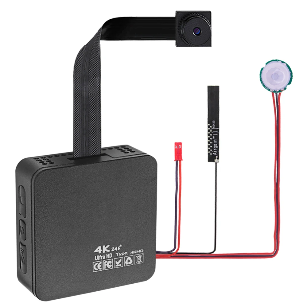 4K PIR Body Sensor Camera Module Video Recorder Small Tiny Surveillance Motion Detection DIY WiFi Mini Cam