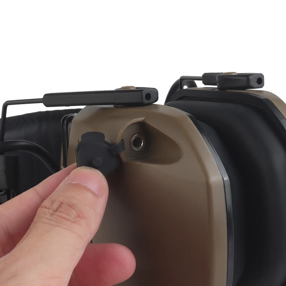 Tactical Multiple Color CS Shooting Training Headset with Noise Reduction Knob Adjustment Hearing Headset Hunting Accessories