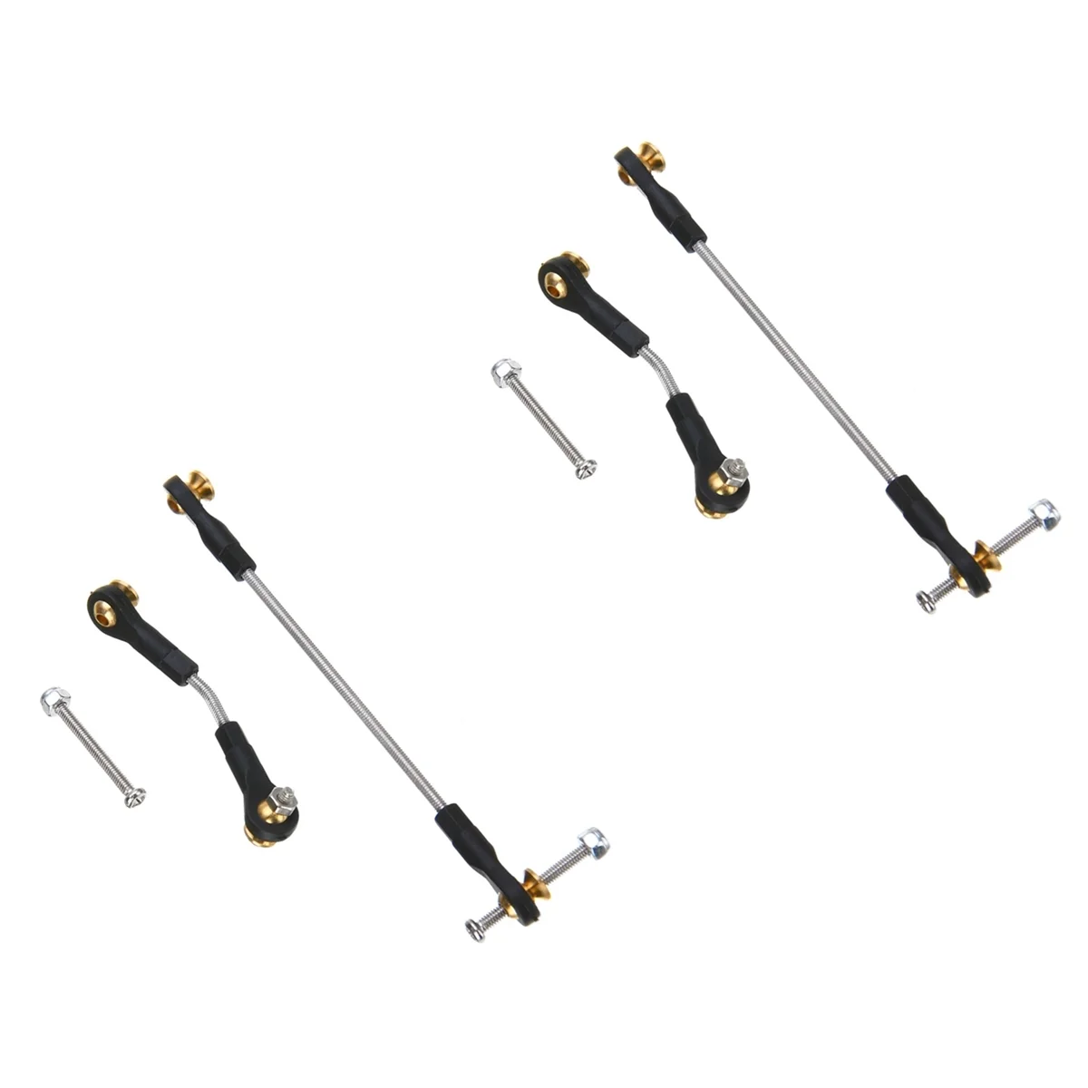 BAAU 5 Set Steering Pull Rod Servo Rod Upgrade Parts for B14 B24 B16 B36 C14 C24 C44 1/16 RC Car Accessories