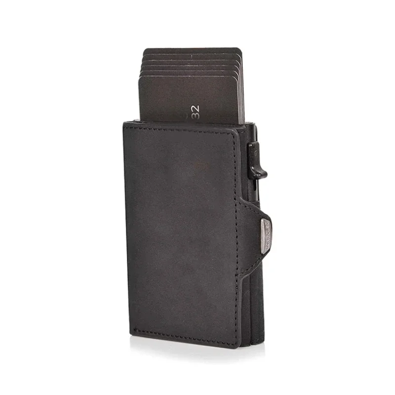 Pop-up Credit Card Case Card ID Holders Leather Mini Wallet Men RFID Small Purse wallet card holder leather wallet credit card wallet credit card holder card holder card wallet id card case business card holder id card holder document card wallet wallet card bag