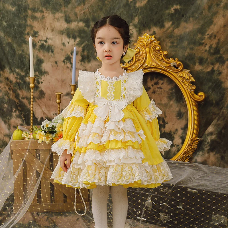 Spring New Lolita Children's Skirt Girls' Princess Lace Skirt Shawl Spanish