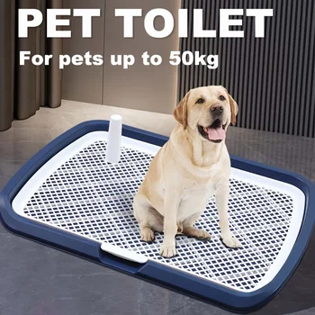 Vassoio per Addestramento Cani con Griglia Rimovibile, Toilette Riutilizzabile per Cuccioli da Interno, 1-3 Pezzi
