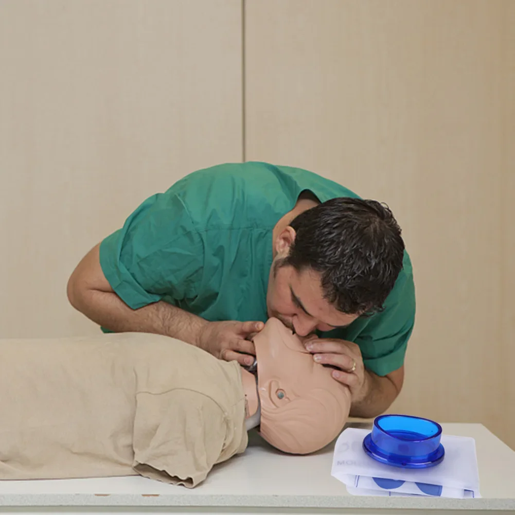 Disposable First Aid Breathing Respirator Mouth to Mouth CPR Face Shield Artificial Respiration Breathing Mask Emergency Rescue
