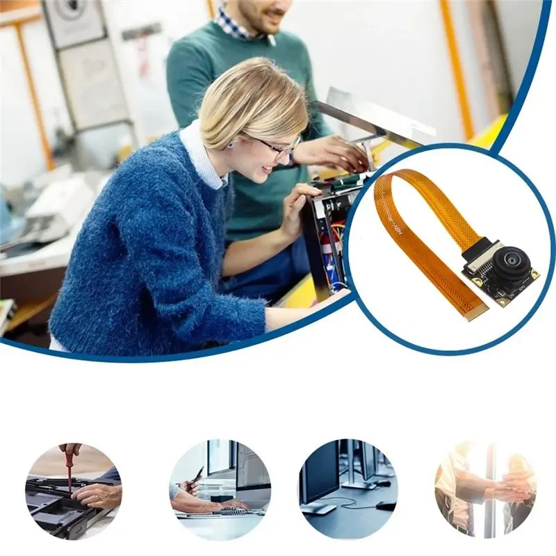 E-Easy To Use-라즈베리 파이 5 카메라용 8MP 카메라 모듈 IMX219 200도 시야각 CSI 인터페이스 카메라