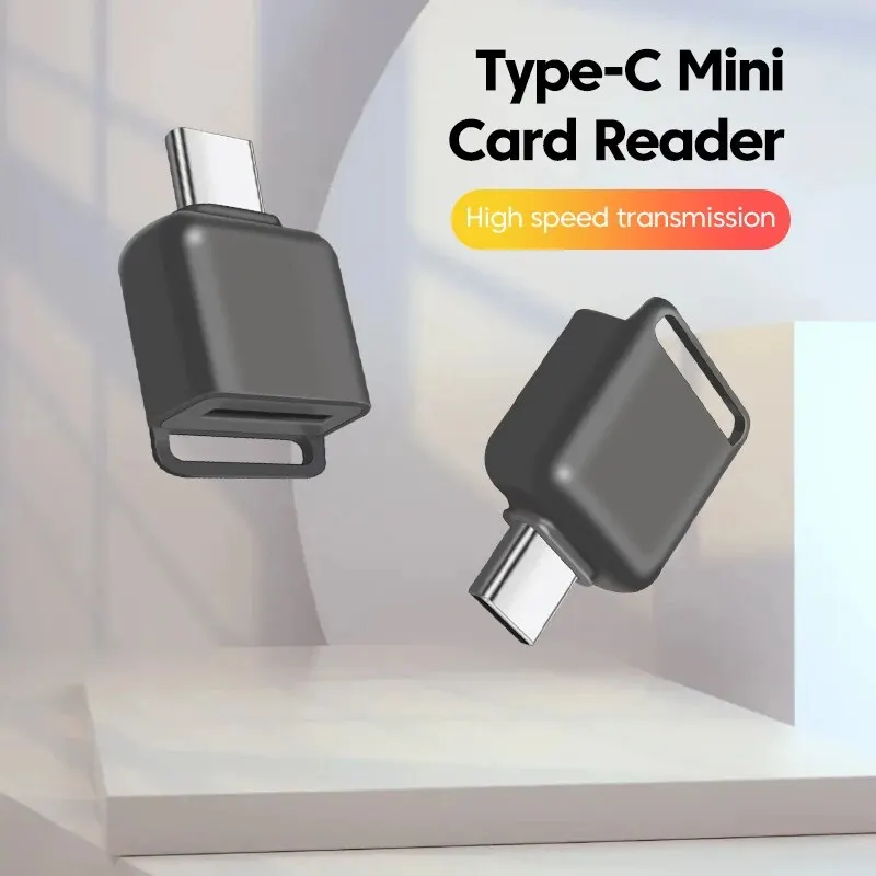 USB C타입-TF 메모리 카드 고속 어댑터, 스마트 카드 리더, 애플, 삼성 노트북, 컴퓨터 액세서리