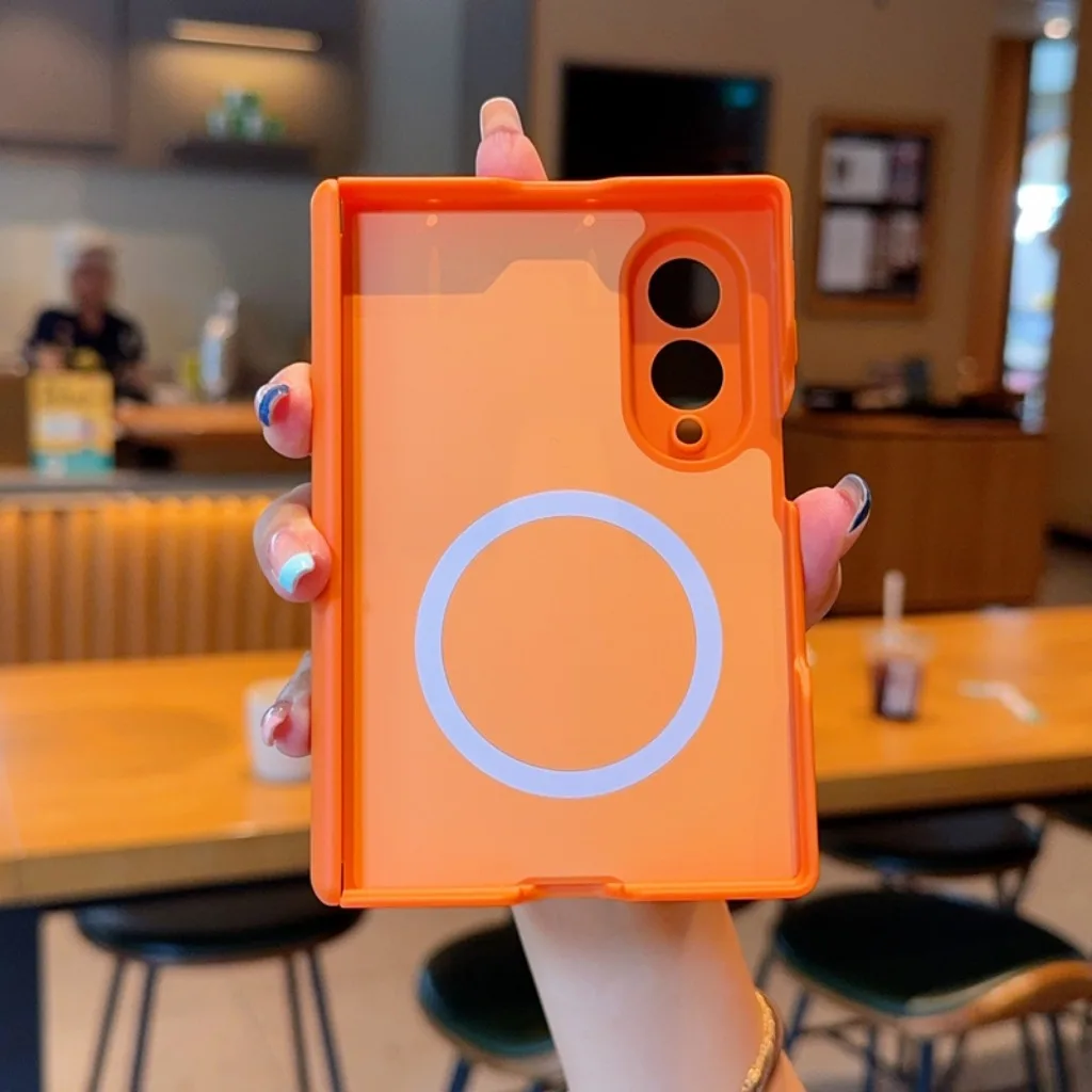 Magnetic Full Hinge Shockproof Phone Case with Wireless Charging Compatibility