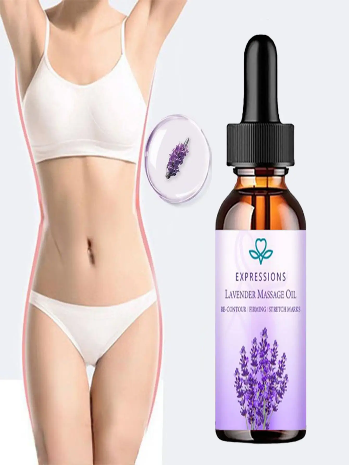 

5/15/30/50ML Useful Herbal Extract Firm Skin Compact Ginger Slim Body Essential Oil for Home Body Care for Women