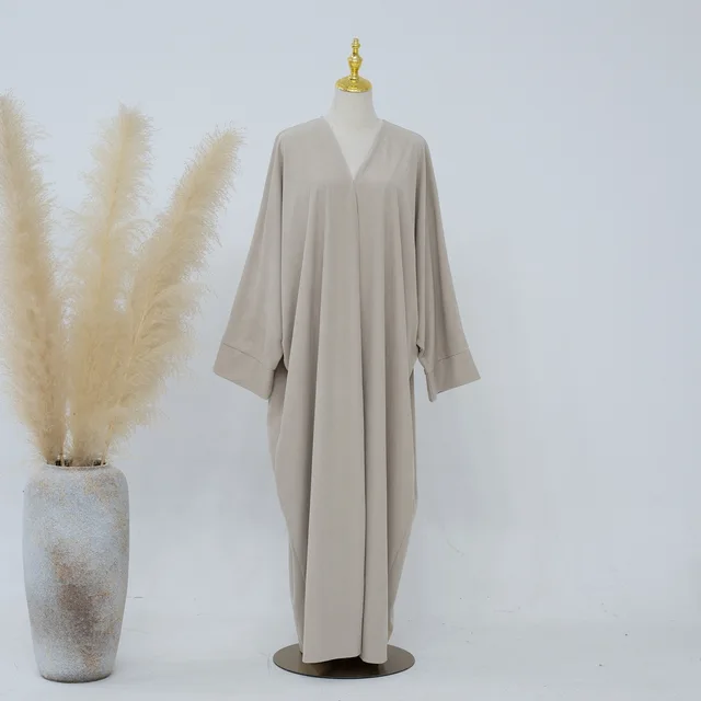 109491-d6f740.jpg Abaya ouverte unie pour femme, Robe musulmane, Jilbab, Kebaya, Vêtements islamiques, Kaftan, Robe, Khimar, Robes de Ramadan, Hijab, Kimono, Abayas - Collection Aïd 2026