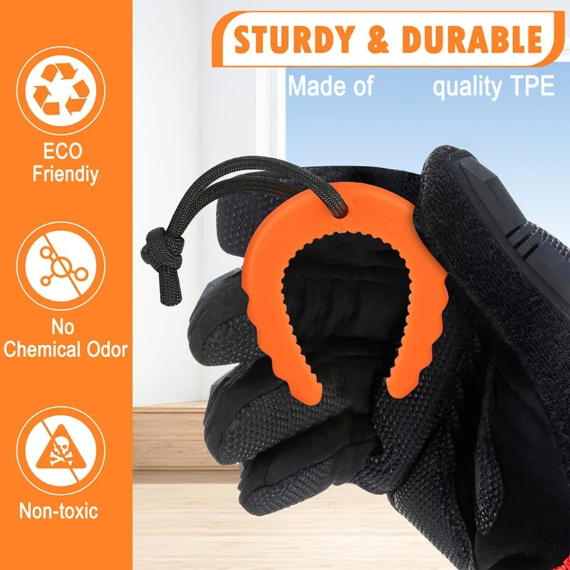 4 Pack First Responder Door Stops Door Jam For Law Enforcement Stoppers Wedge Stopper Orange