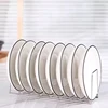 Stainless Steel Dish Draining Rack Multipurpose Silver Plates Storage Rack Space Saving Bowls Plates Drainer Holder Kitchen 3