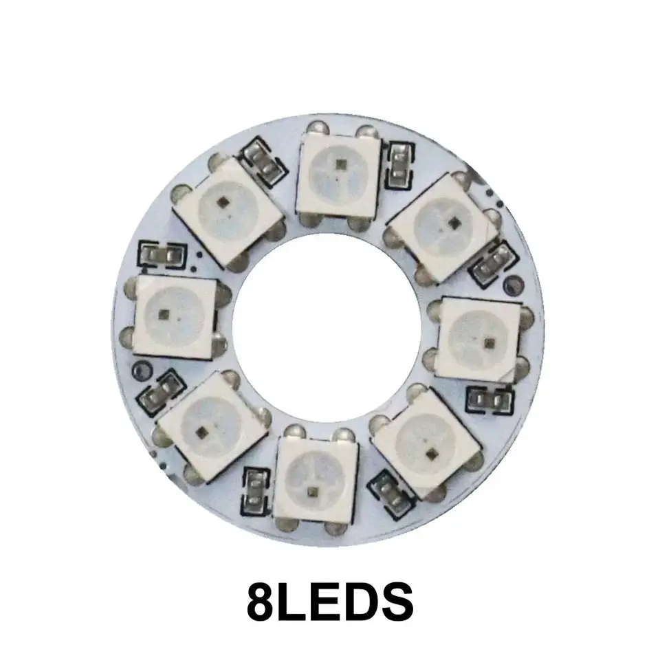 1-10PCS WS2812B Addressable LED Ring 8 16 24 35 45 241LEDS WS2812 5050 Built-in RGBIC Round Modules Light Lamp Smart Development image 7