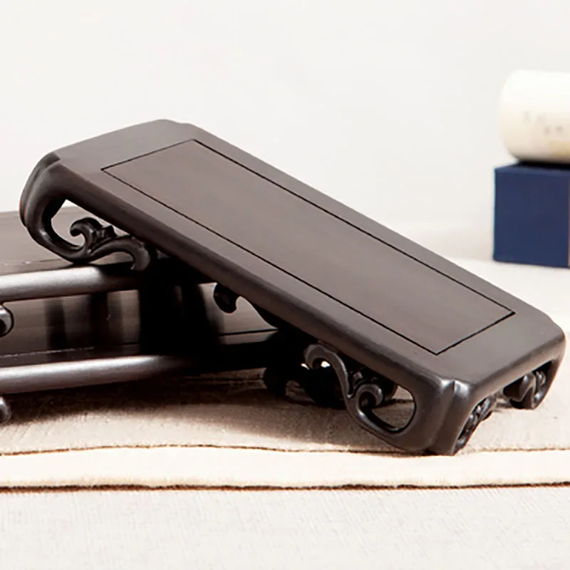 Purple Sandalwood Base Bracket, Solid Wood, Chinese Vase, strange Stone Ornaments, Handicraft Teapot Base, Mahogany Ornaments