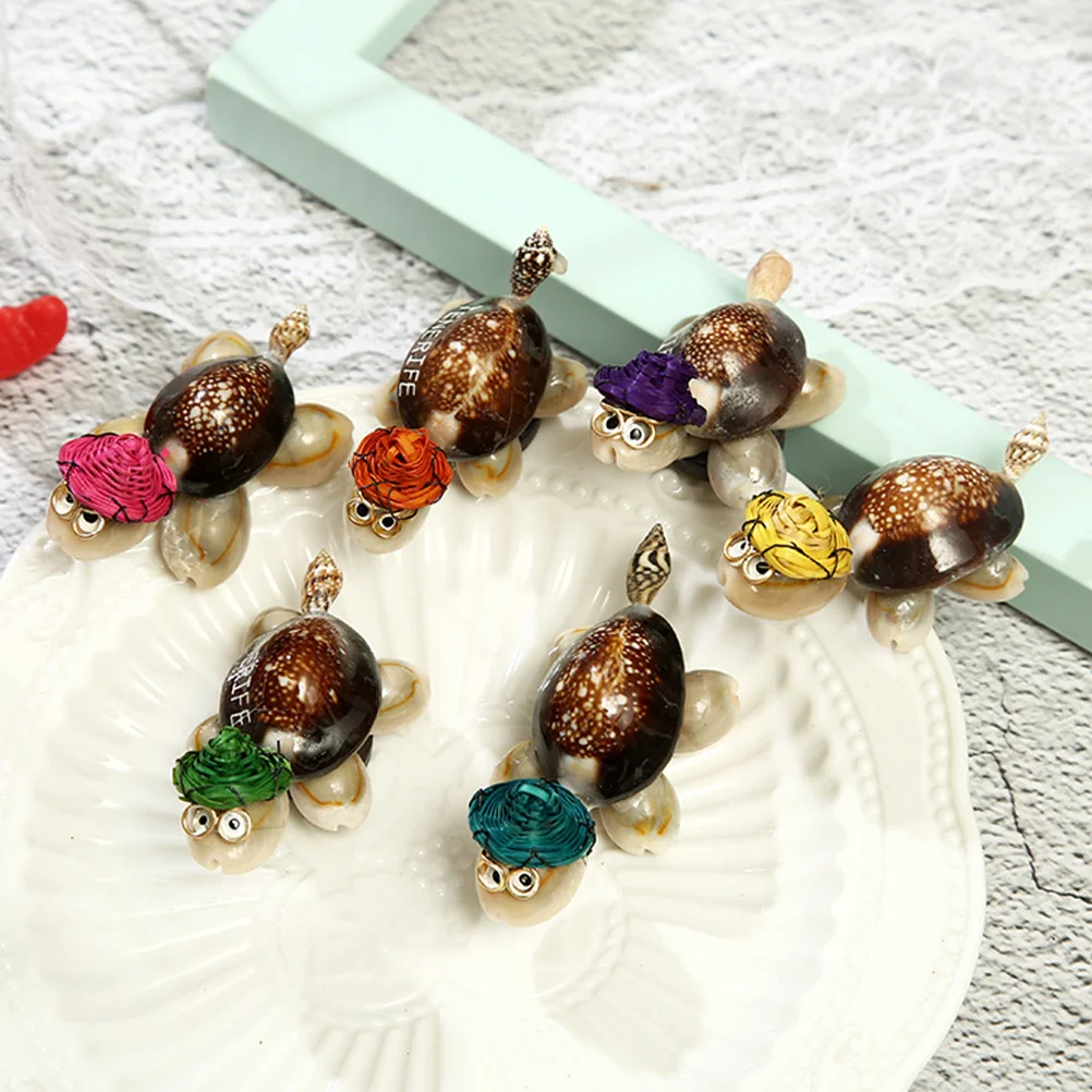 

Turtle Figurines Simulated Seashell Turtle Ornament Micro Landscape Decorating Turtles For Home Room Office Desktop Decor