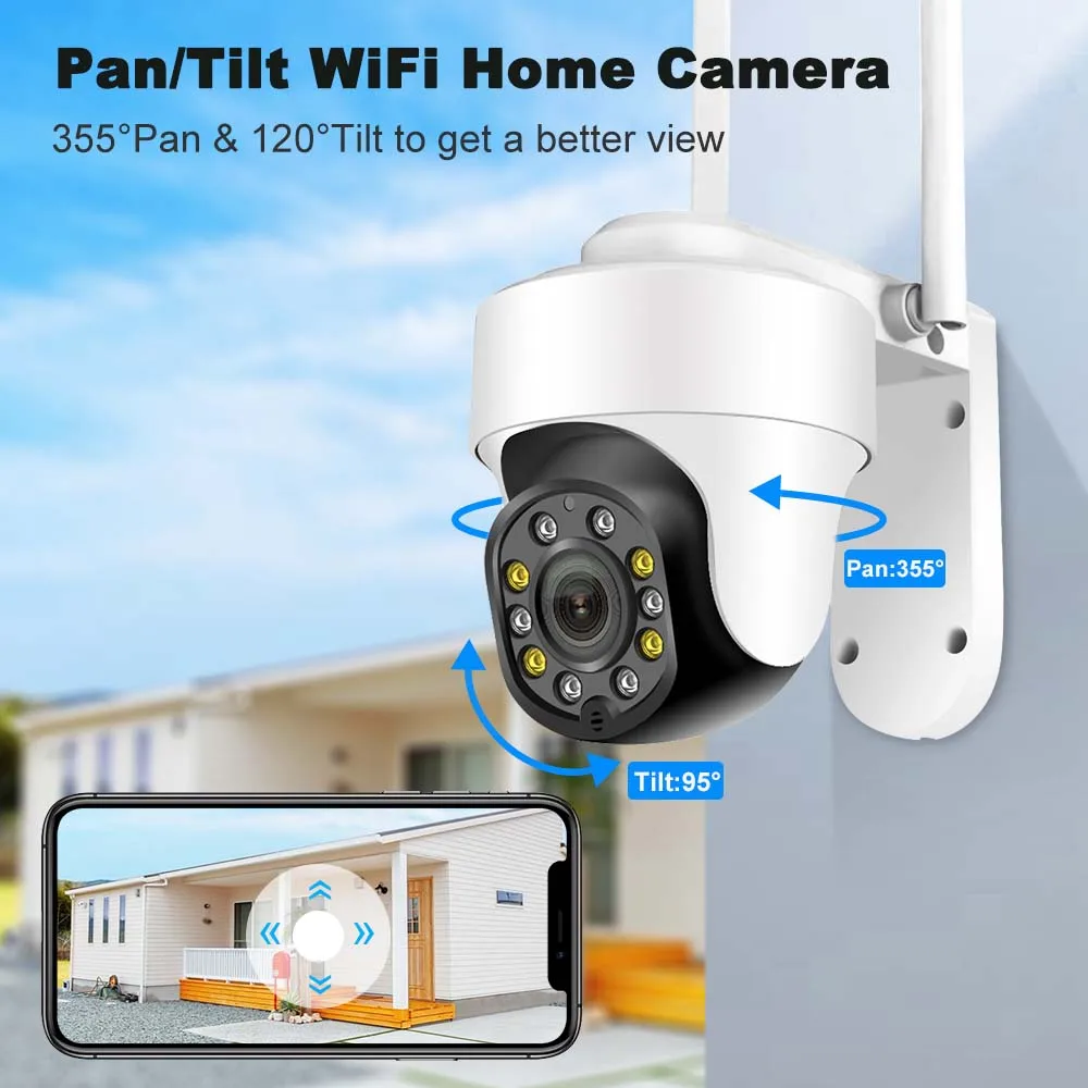 Tuya Smart Life Onvif HD 5MP Telecamera IP Esterna Impermeabile P2P WiFi Telecamera Di Sicurezza Bullet CCTV Telecamera Di Sorveglianza - Foto 11