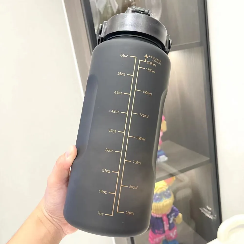 3Pcs Large Capacity Water Bottle Set – Gym Straw Cup with Time Marker 1 Se8f81791c50b42b2bd51705970448cf6e