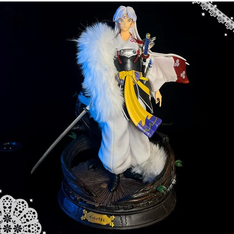 

Inuyasha Anime Figure Gk Sesshoumaru Action Figurine Statue Model Collection Decoration Doll Ornament Toy Gift 29cm