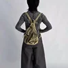 Annmouler Designer Backpacks for Women Soft Washed Letaher Sling Chest Bag Vintage Multi-pockets Punk Style Small Bag 3