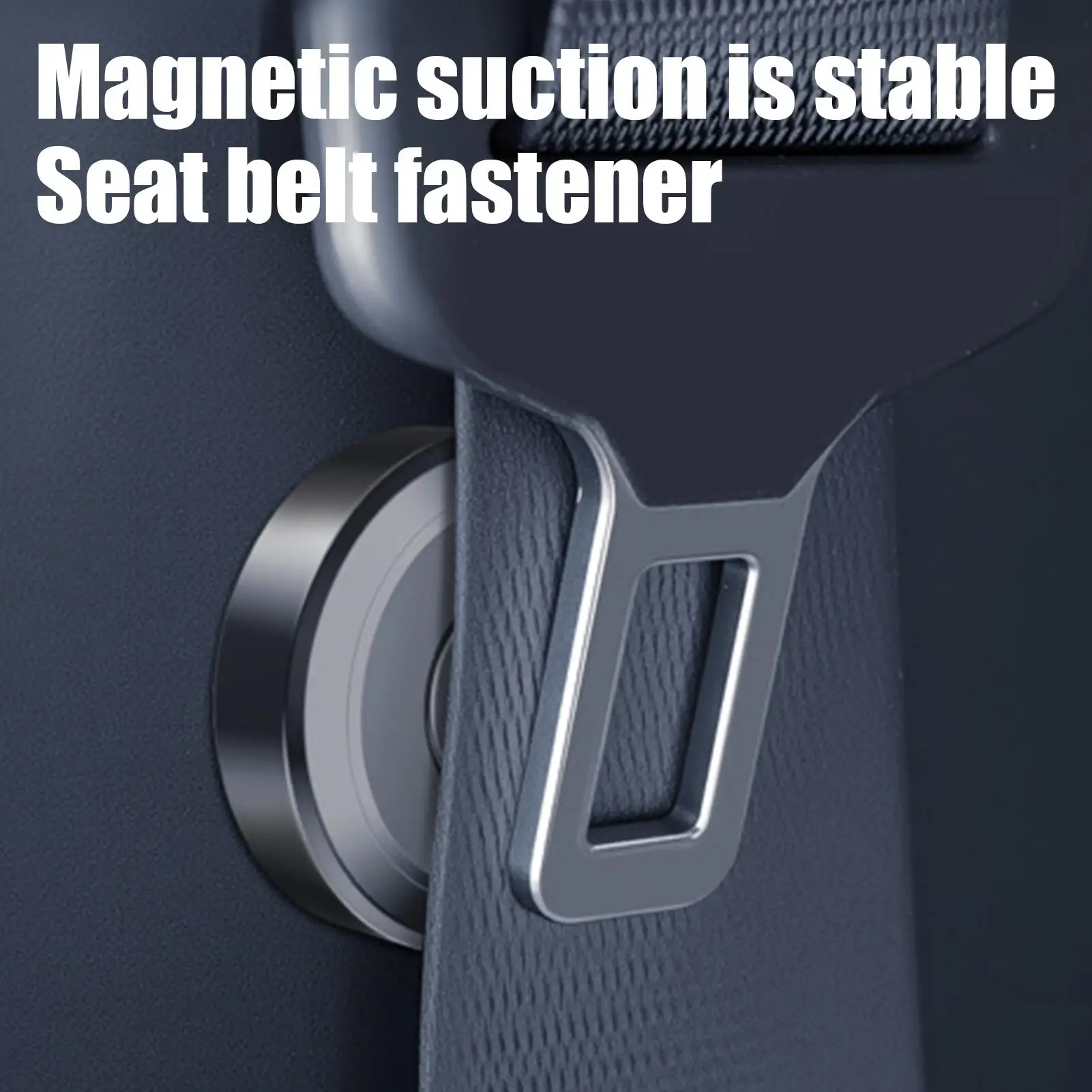 Magnetic Seat Belt Holder Car Safety Belt Locking Device seat belt fastener latch shake stabilizer magnetic suction accessories