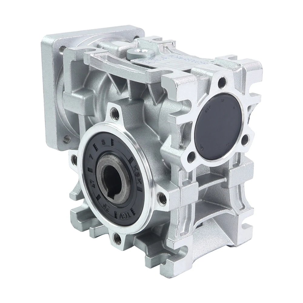 STEPPERONLINE NMRV030 Square Flange Worm Reducer Gearbox 57*57 Input 11mm Output 14mm Suit for Nema 23 Stepper Motor