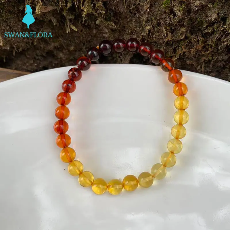 

100% натуральный Балтийский янтарный браслет, ювелирные изделия, подлинные очаровательные браслеты, милые/романтичные женские браслеты