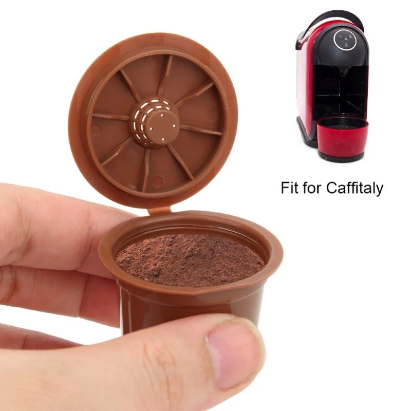Capsule Di Caffè Riutilizzabili Filtro Capsule Riutilizzabili Per Nescafe Dolce Gusto Con Cucchiaio Pennello Cialde Di Caffè Di Alta Qualità