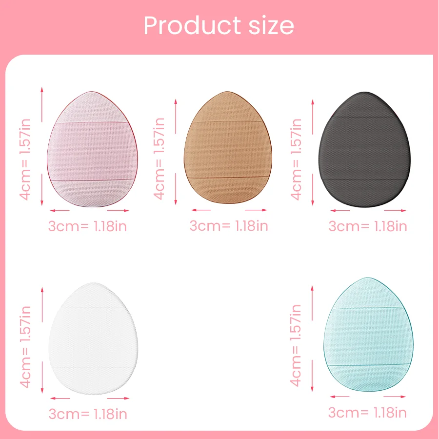 12/35pcs High-end Thick Version Finger Makeup PUFF Suitable for Base Makeup and Fixing Makeup Portable and Practical 5