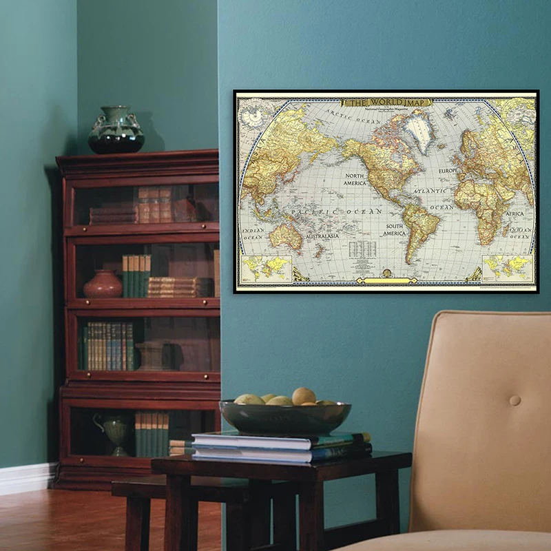 Рисунок 5 - Карта мира 1943, размер A1, декоративная