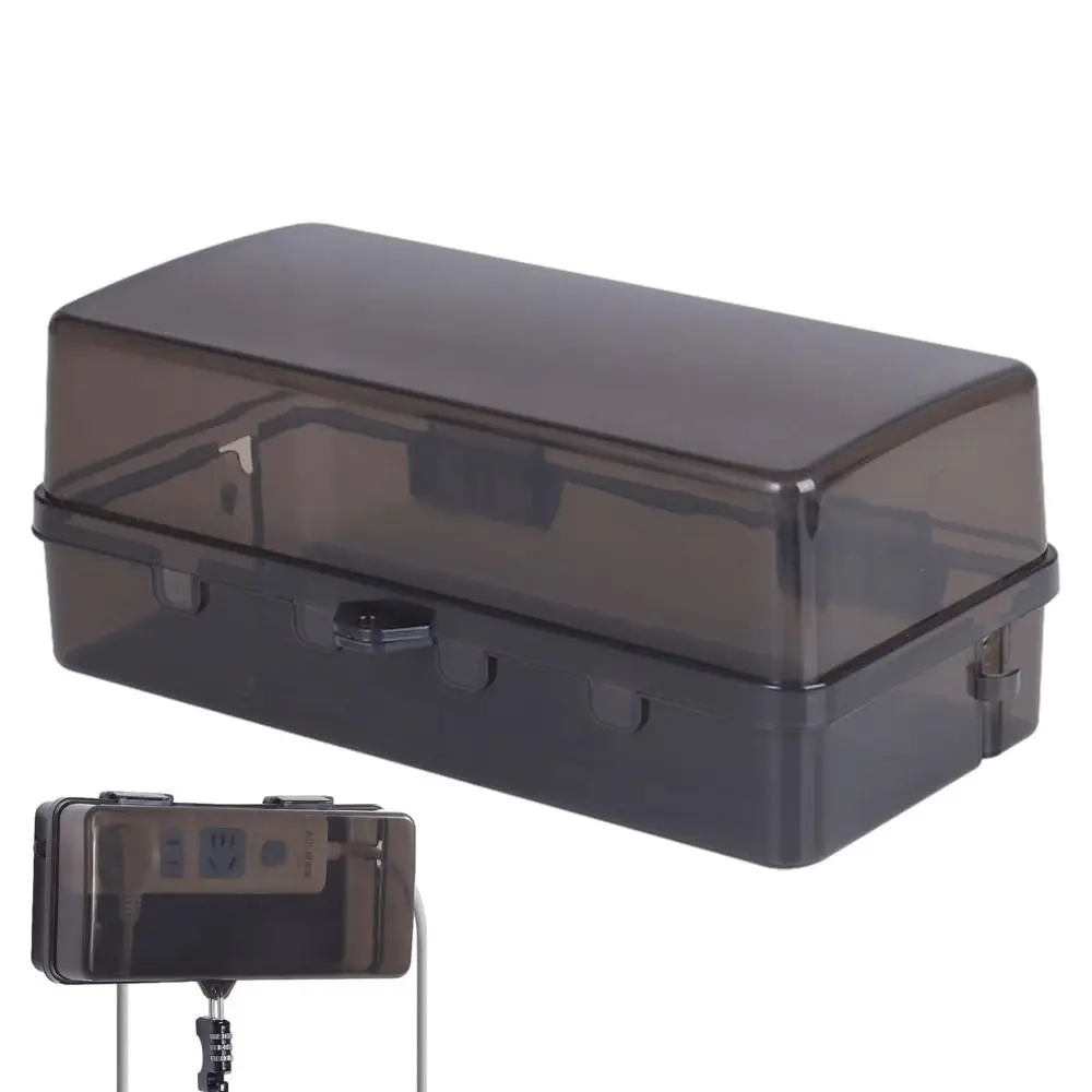 Socket Covers Outdoor Electrical Boxes Waterproof Cable Management Box Rain-Proof Weather Proof Plug Box Outdoor Extension Lead Cover